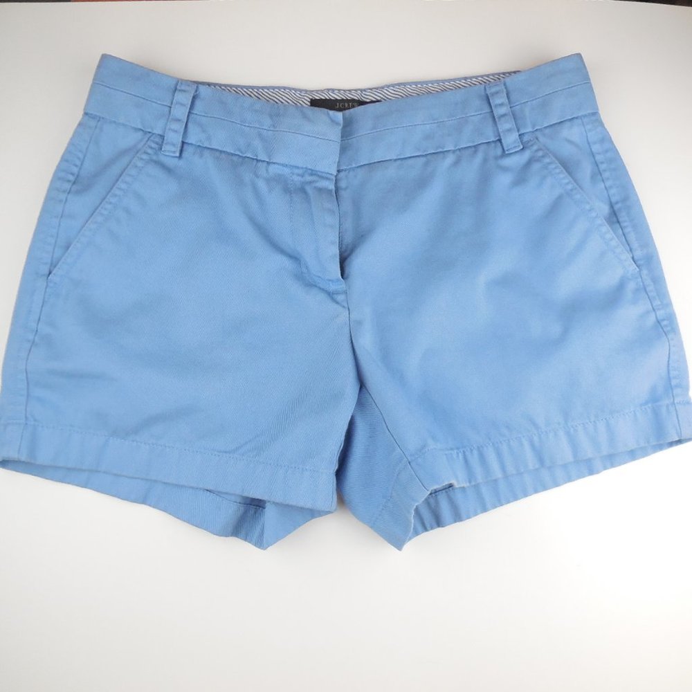 J. Crew Broken In Chino Shorts Light Blue Size 2
